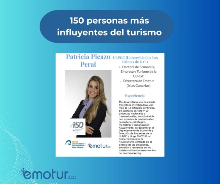 Patricia Picazo, our director of Emotur, among the 150 most influential people in tourism